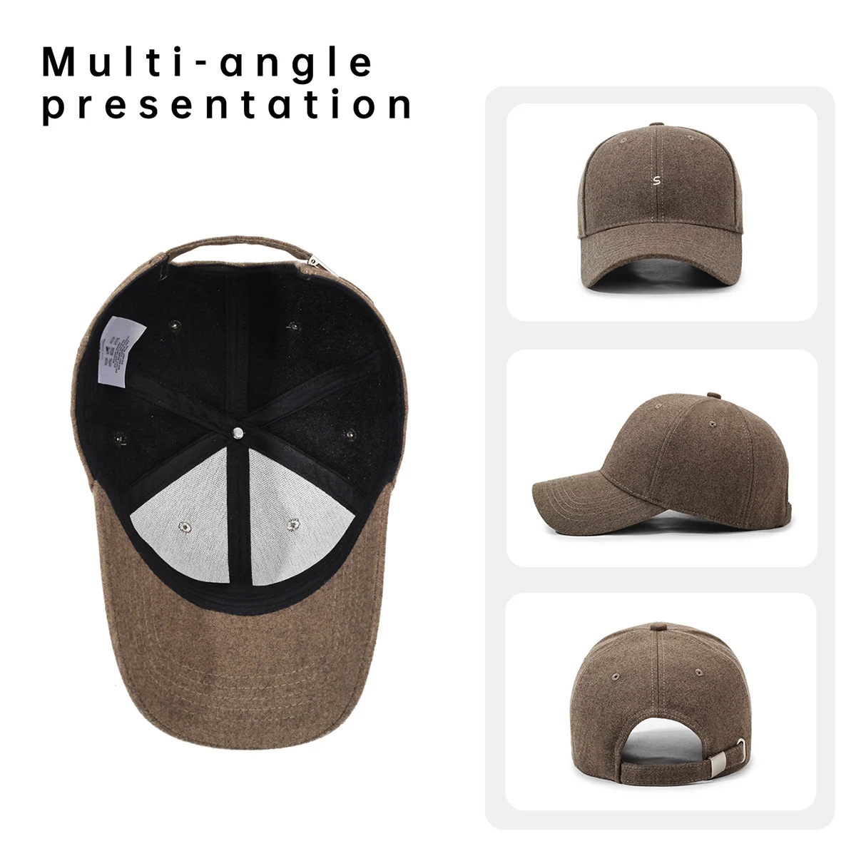 Hat with a Large Head Circumference That Makes the Face Look Smaller, Hard-Brimmed Baseball Cap for Women, Wide Brim Suitable for Large Faces, Enlarged and Deepened Duckbill Cap for Men