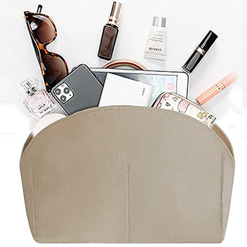 Soyizom Felt Purse Organizer Insert For Tote, Fits Alma BB PM, Pink