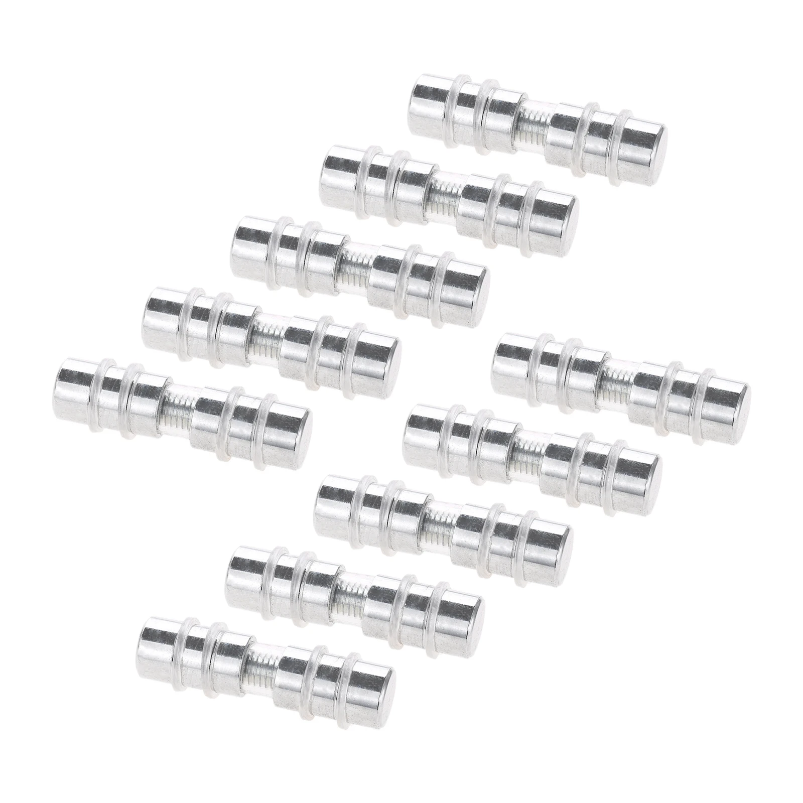 

10Pcs Polished Chrome Double Side Glass Clip Shelf Support Brackets Glass Shelf Holder Fit Bathroom Glass Shelves Wine Cabinets