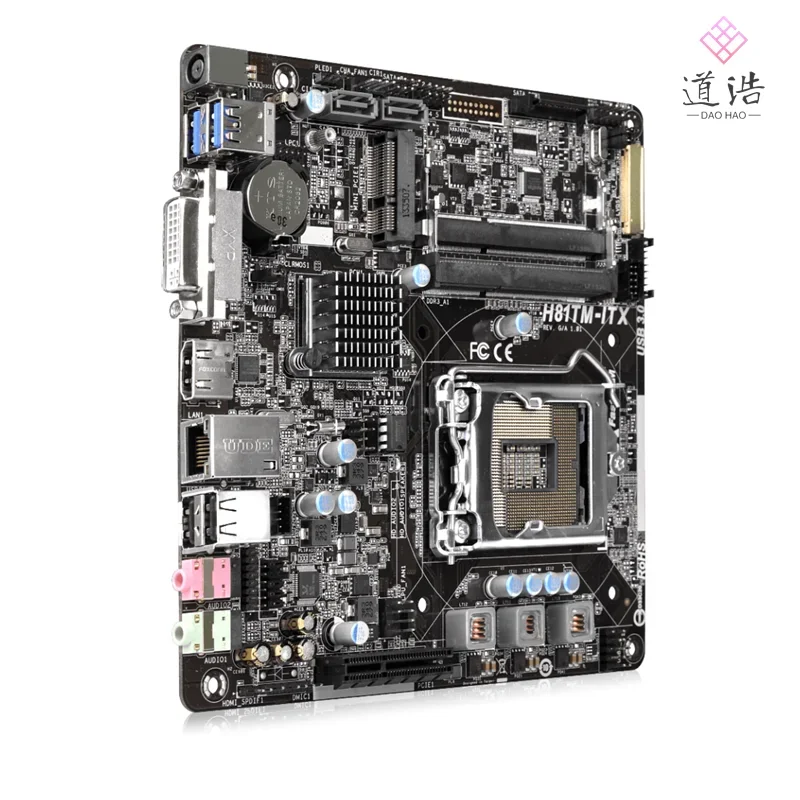 For Asrock H81TM-ITX Motherboard 16GB HDMI PCI-E2.0 LGA 1150 DDR3 Mini-ITX H81 Mainboard 4 For Asrock H81TM-ITX Motherboard 16GB HDMI PCI-E2.0 LGA 1150 DDR3 Mini-ITX H81 Mainboard - Image 2