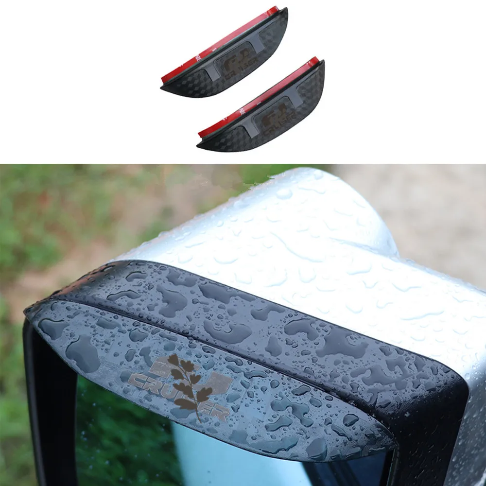 Rearview Mirror Rain Eyebrow Reversing Mirror Special Rain Shield Protective Cover Accessories For Toyota Fj Cruiser 2006-2021
