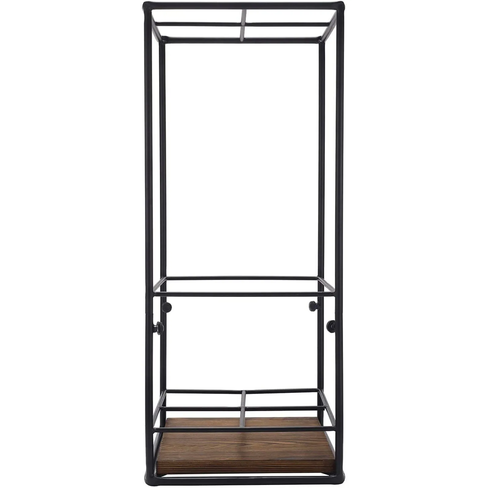 Black Metal and Wood Freestanding Large Umbrella Holder Stand Storage Rack United States