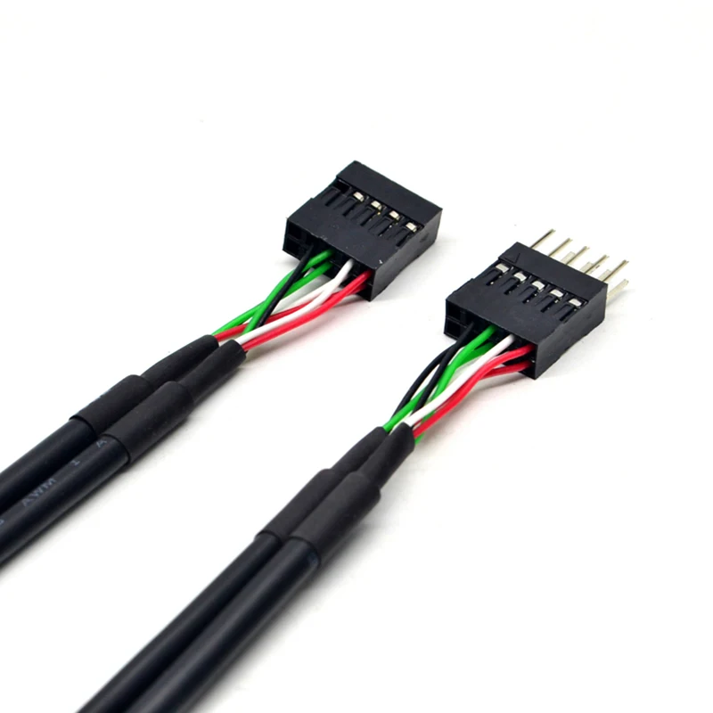 30/60CM 9Pin USB2.0 연장 케이블 USB 2.0 9핀 암-암 남성-암 승수 연장 코드 와이어 9핀 데이터 케이블
