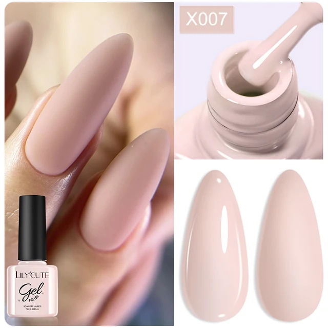 LIToxic-Verhéritage à Ongles Gel UV LED Semi-continu, Soak Off, Base Top Coat, Nail Art, Rotterdam Kling, White Nude, Circte, 7ml 2