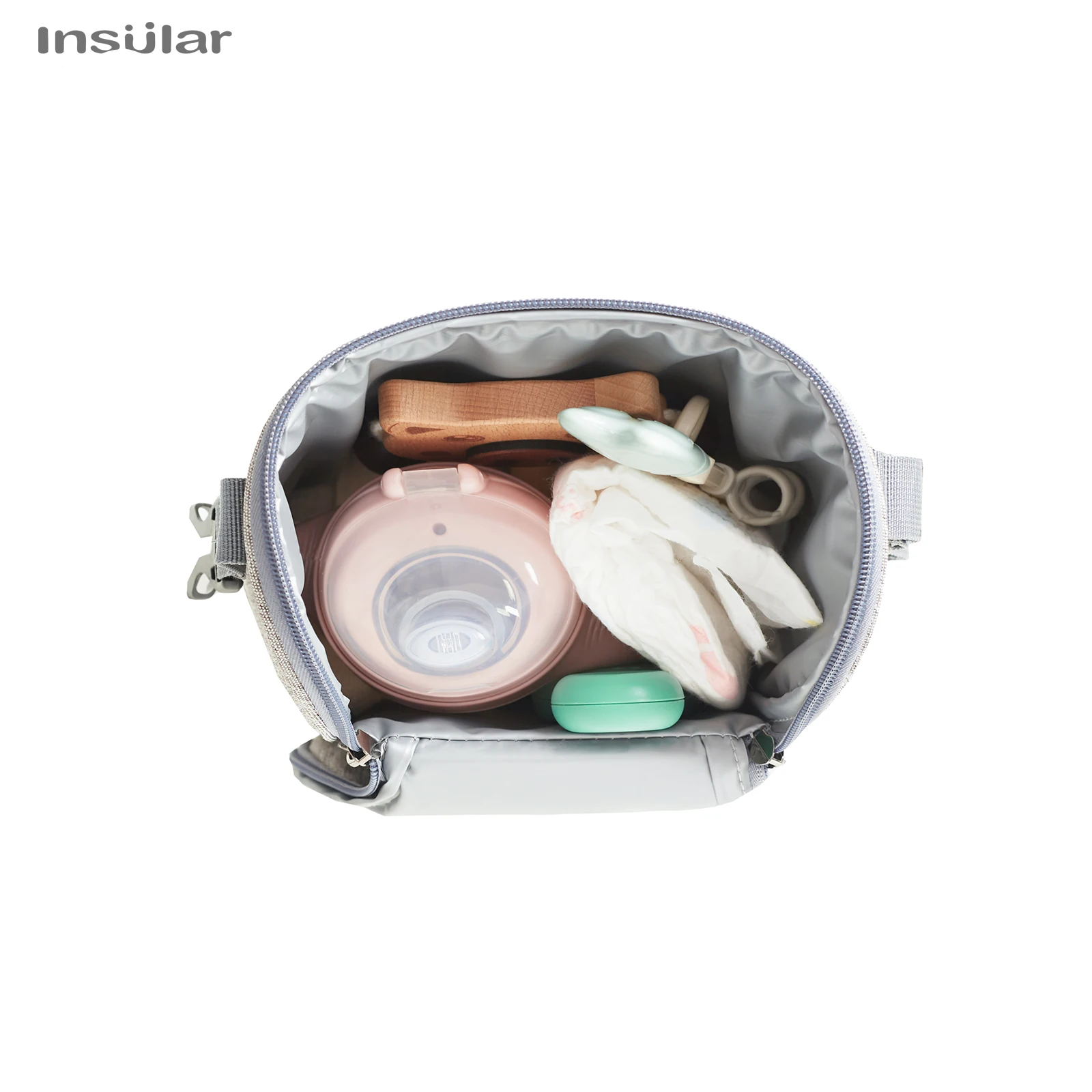 Portable Mother Feeding Bottle Bag Heat Insulation Lunch Bags Leak-proof Breast Milk Cooler Bag with Stroller Hanging Design 5