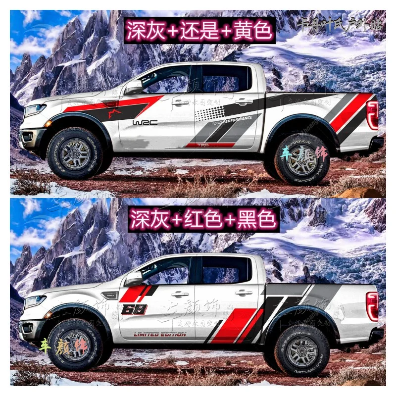 

Car sticker FOR Ford Raptor F150 personality modified car sticker RANGER sticker body decoration pull flower ram Vinyl