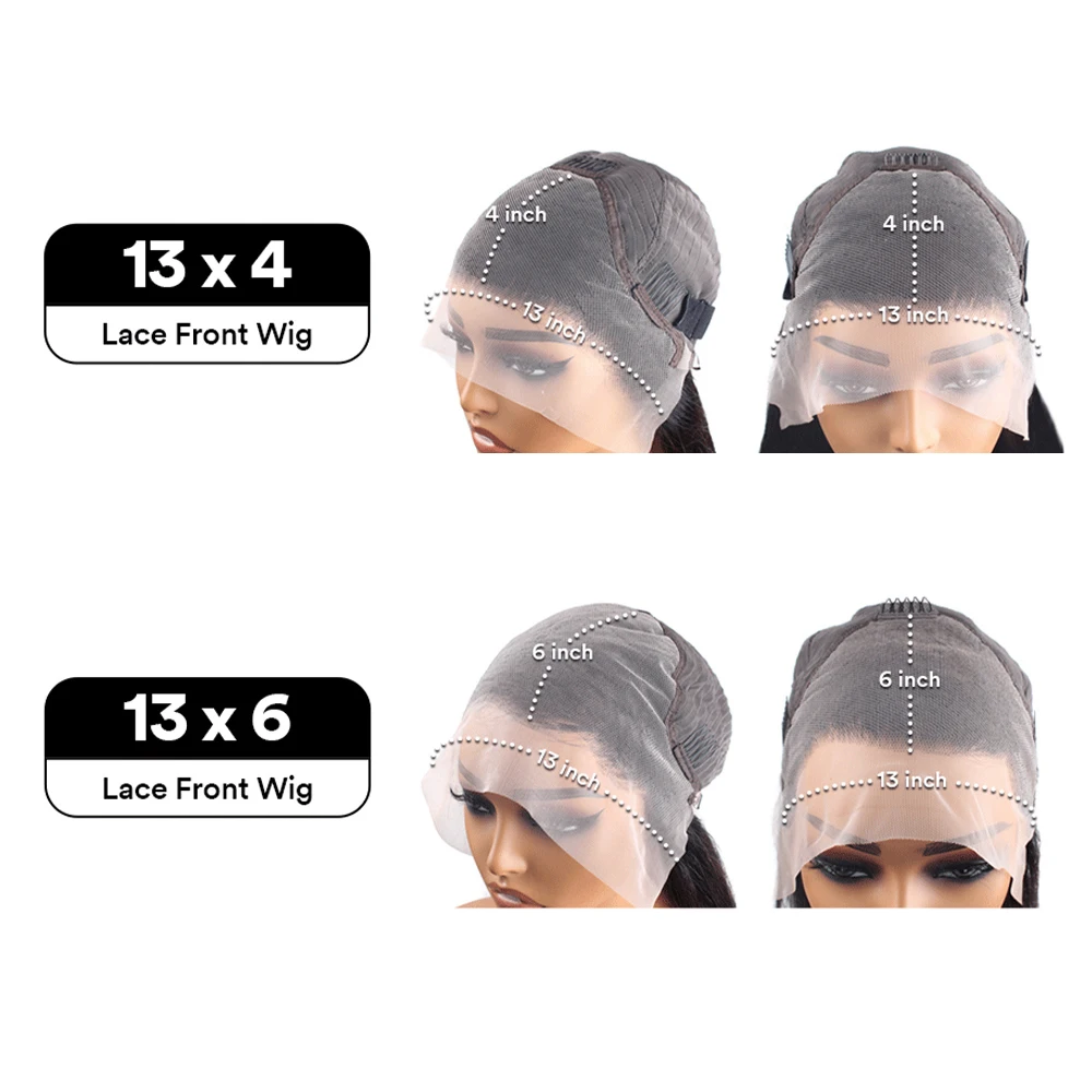 30 40 inch Body Wave Human Hair Wigs 13x4 13x6 Hd Lace Frontal Wig Body Wave Lace Front Wig 180% Density 100% Human Hair Wigs 6