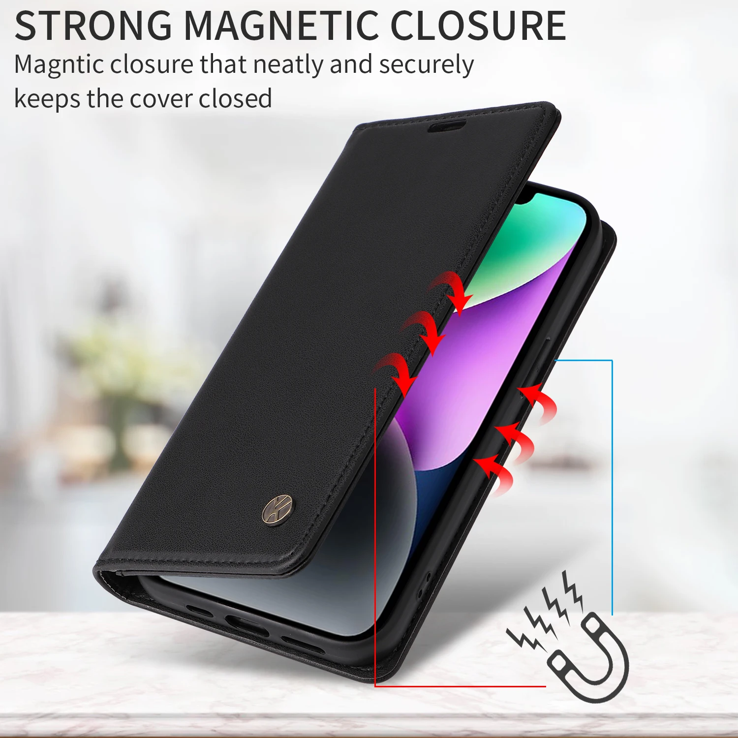 Premium Flip Leather Wallet Phone Case