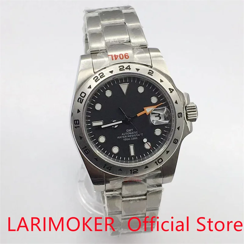 Larimoker 40Mm /43Mm Nh34A(Gmt) Dg3804(Gmtt) Orologio Automatico Da Uomo Bracciale Jubilee Vetro Zaffiro