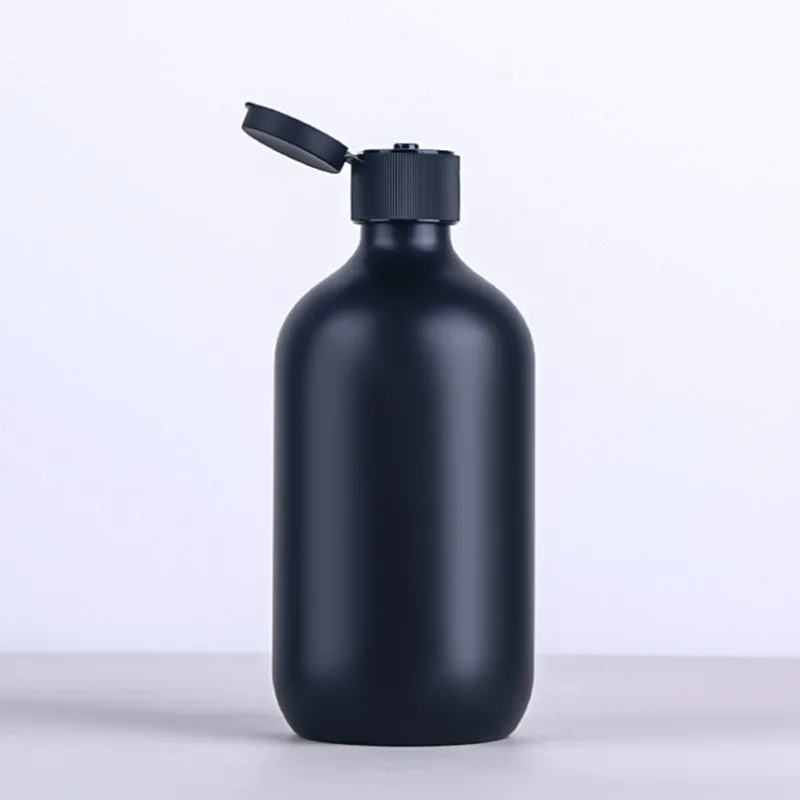 15pcs 500ml Matte Black Plastic Lotion Pump Bottle Shampoo Shower Gel Dispenser Body Lotion Bottle With Pump