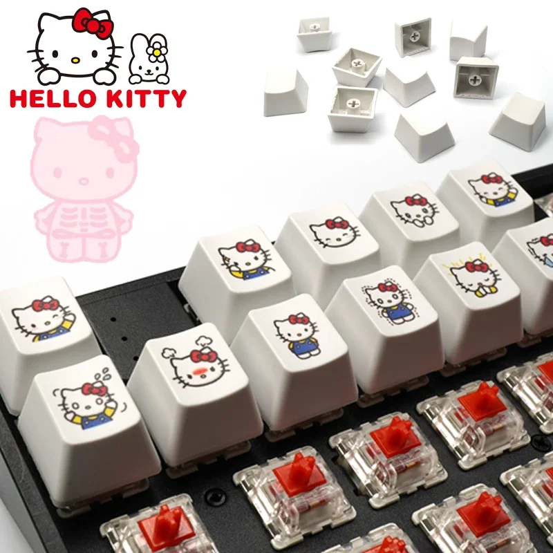 Hello-Kitty-Keycap-R4-Cute-PBT-Mechanical-Keyboard-Keycap-for-Cherry-MX ...