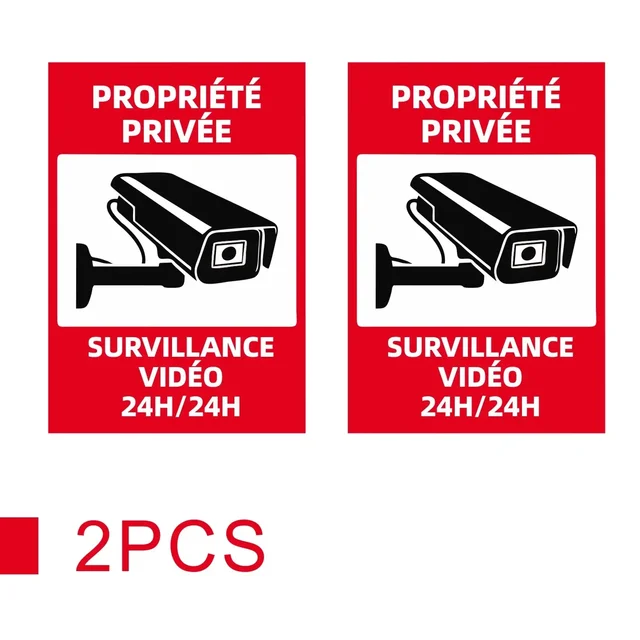 Car Sticker 24-hour Monitoring Area Warning Monitoring Area Please Regulate Your Behavior Throughout The Monitoring Area 3