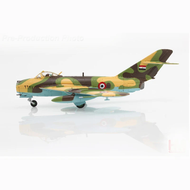 

Die cast Egyptian Air Force MIG-17F fighter jet militarized combat 1:72 ratio alloy and plastic simulation men's gift