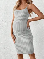 Cristina Knitted Halter Maternity Dress 1