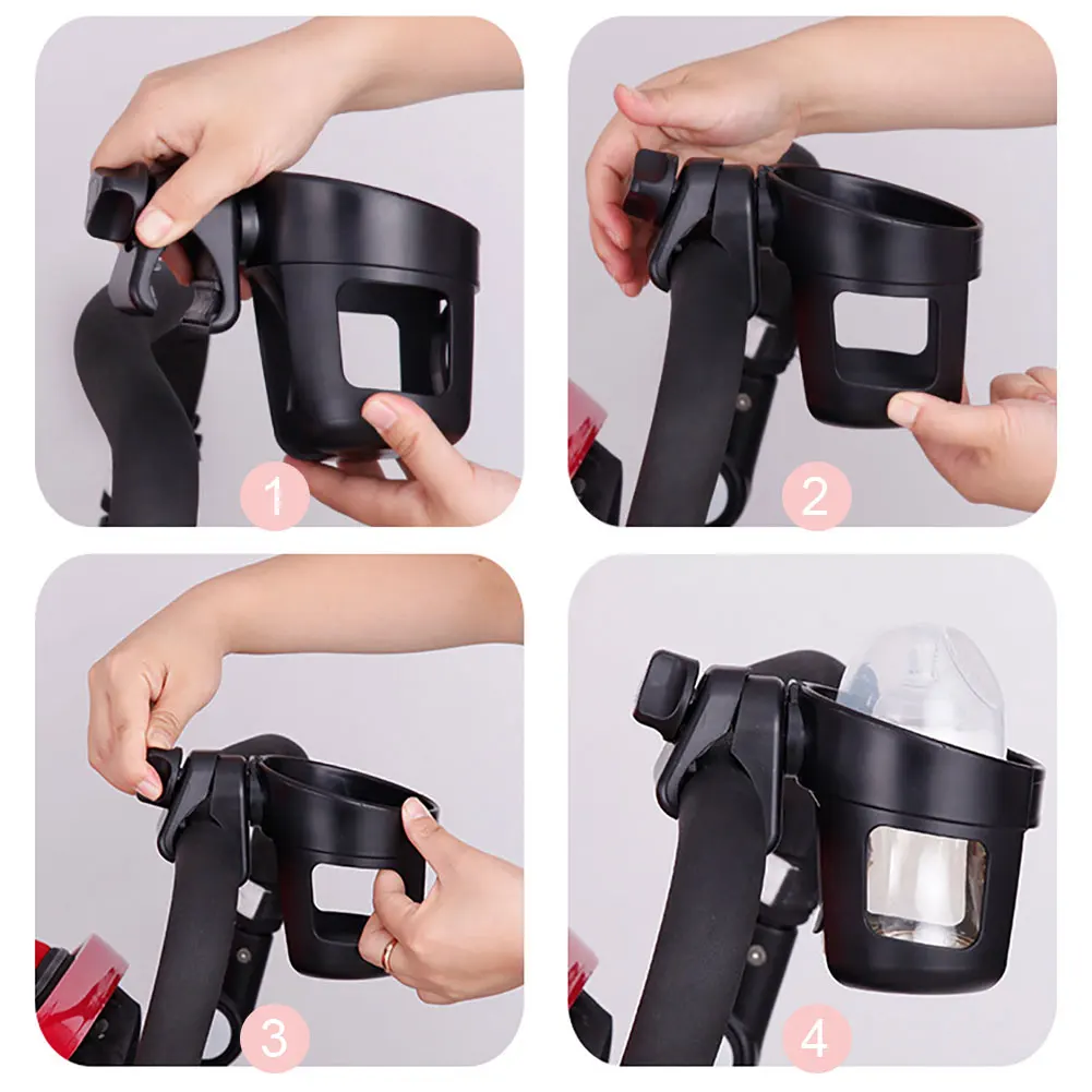 1Pc Baby Stroller Cup Holder Pram Bottle Support Universal Trolley Child Car Bicycle Quick Release Baby Stroller Accessories baby stroller accessories box
