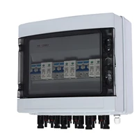 Boîtier de Combinateur Solaire Photovoltaïque 3 Chaînes IP65 Étanche 40A 1000V avec Protection Contre les Surtensions pour Système Solaire Hors Réseau 3