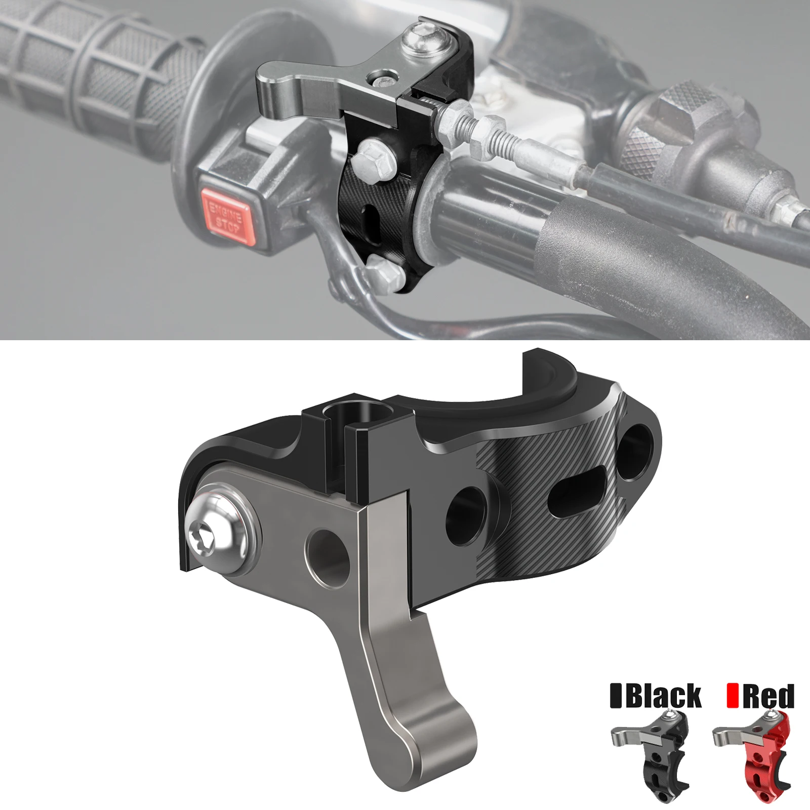 Für Kawasaki KX250F KXF450 KX 125 250 65 80 85 500 KDX 200 220R KLX 250R 250S 250SF 300R 400R Rotierende Bar Clamp Heißer Start Hebel