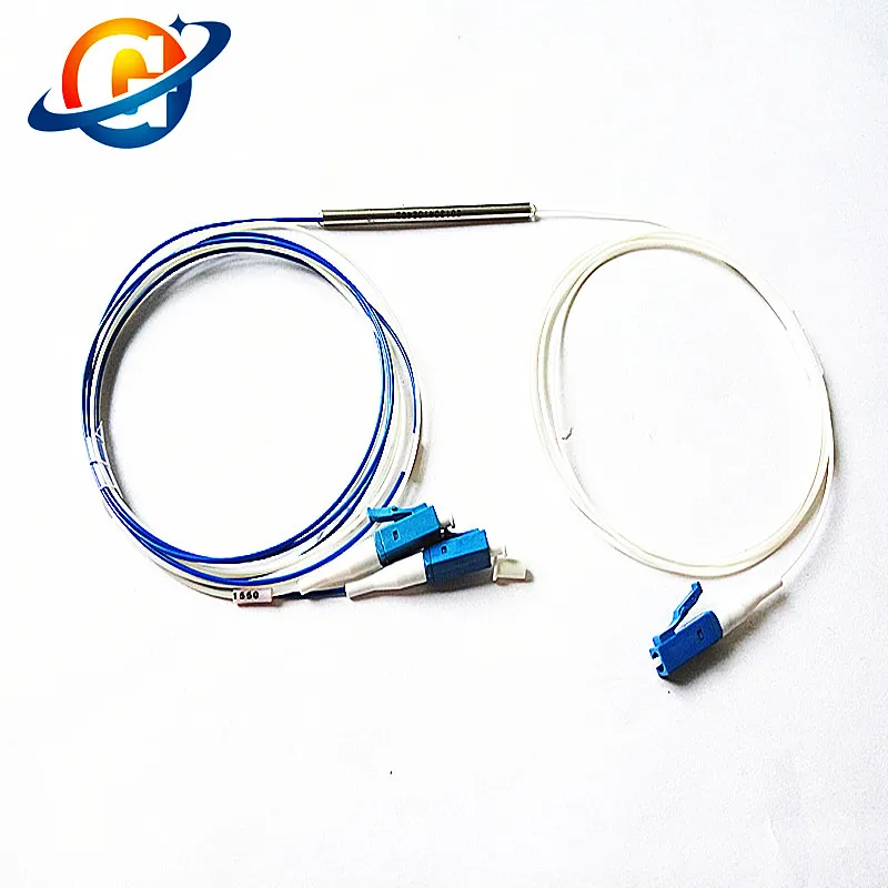 

2 шт./лот волоконно-оптический 1X2 стальной трубчатый тип DWDM фильтр 1520 ~ 1570 нм 100G 200 ГГц DWDM мультиплексор