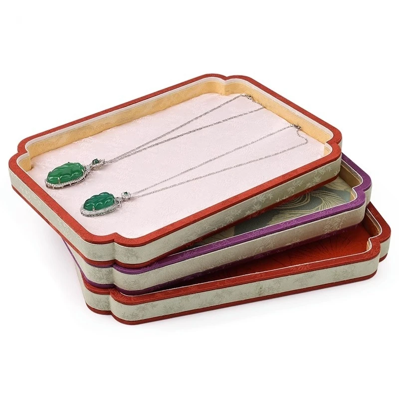 

Luxury Jewelry Tray Play Jade Jewelry Display Plate Ring Bracelet Ancient Gold Storage Sight Tray