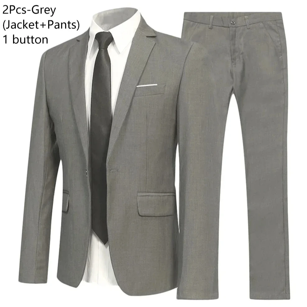 Completo grigio a due pezzi
