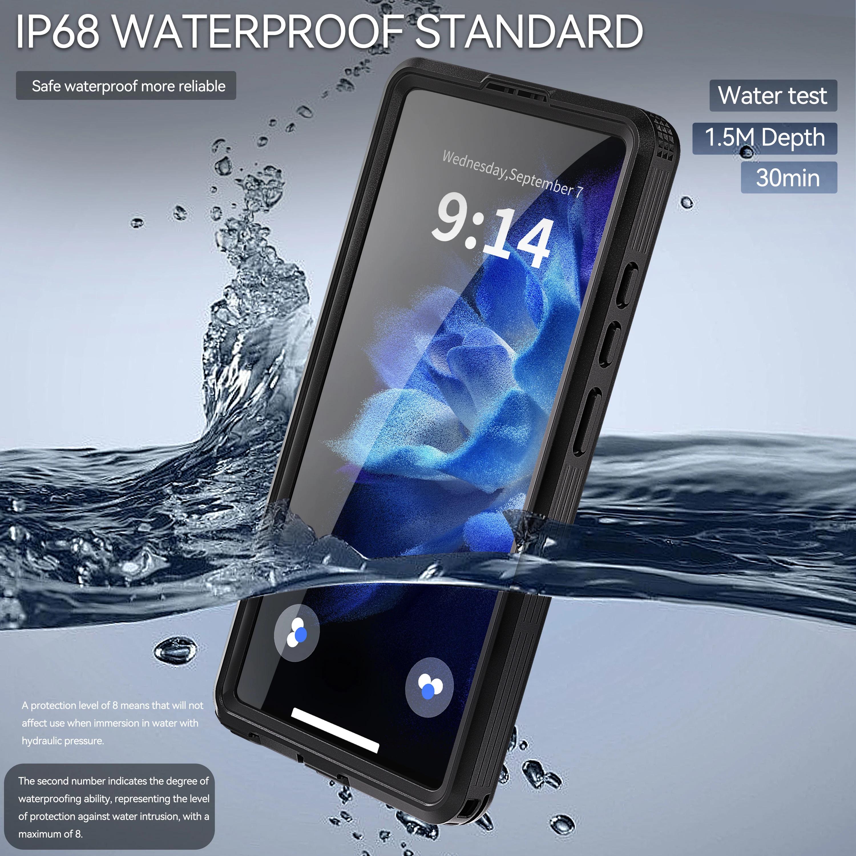 รูปสินค้า เคสกันน้ำ IP68 พร้อมสายคล้องแม่เหล็ก สำหรับ Samsung Galaxy S25 Ultra