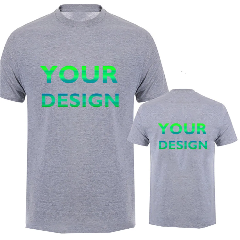 Custom Personalized Logo and Text Short-Sleeved T-Shirts