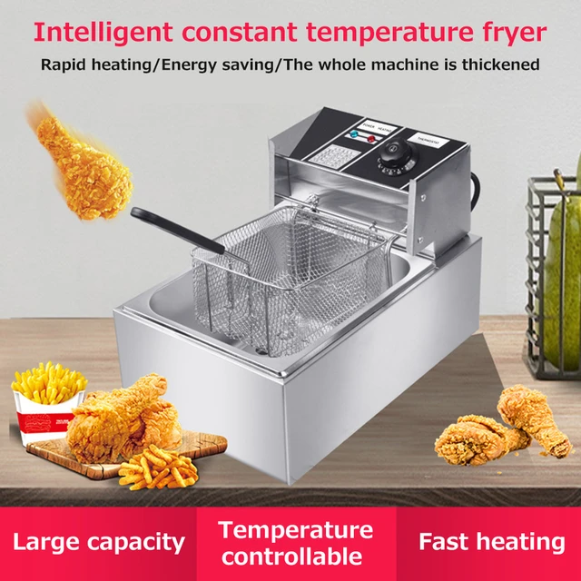 Stainless Steel Electric Fryers  Electric Deep Fryers Commercial - Electric  Fryers - Aliexpress