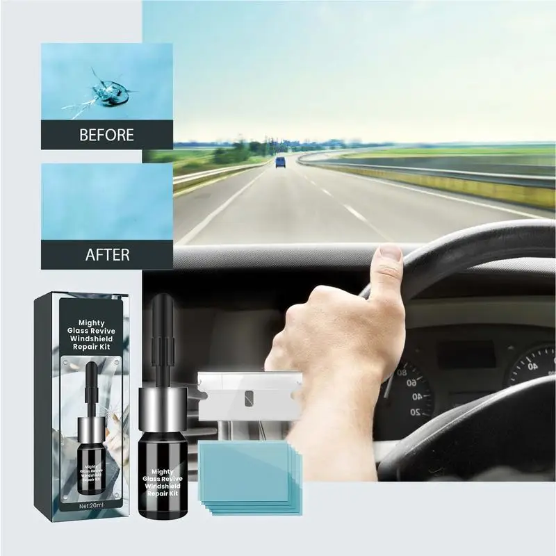 

DIY Car Windshield Windscreen Glass Repair Resin Kit Auto Vehicle Casement Fix Tool Car Windshield Cracked Repair Glue