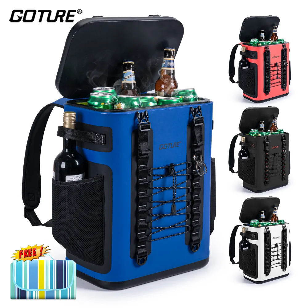 Goture20LCoolerBackpack3LayersWaterproofInsulatedTPUCoolerBag