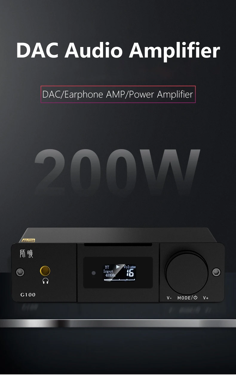 TRASAM TPA3116*2 Audio Amplifier HiFi 2.0 2.1 100W*2 USB DAC 24Bit 192KHz Bluetooth 5.0 CSR3003 Earphone Amplifier Power AMP best amplifier
