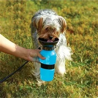 500ml Outdoor Portable Pet Dog Water Bottle Extrusion Large Dog Travel Water Cup Drinking Water Feeder Bowl for Dog Cat 5