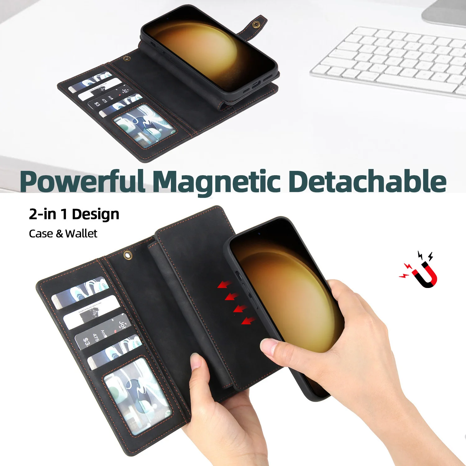Multifunctional Wallet Leather Case Cover