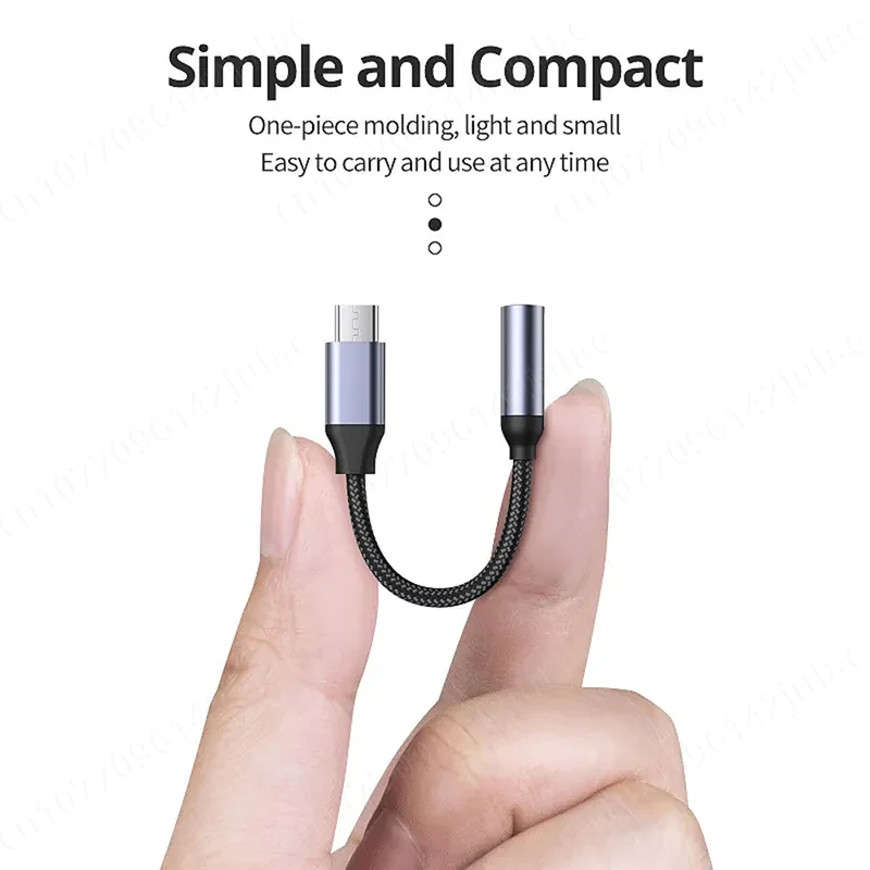 HiFi USB Type C To 3.5 Jack Earphone Adapter USB-C 3 5mm