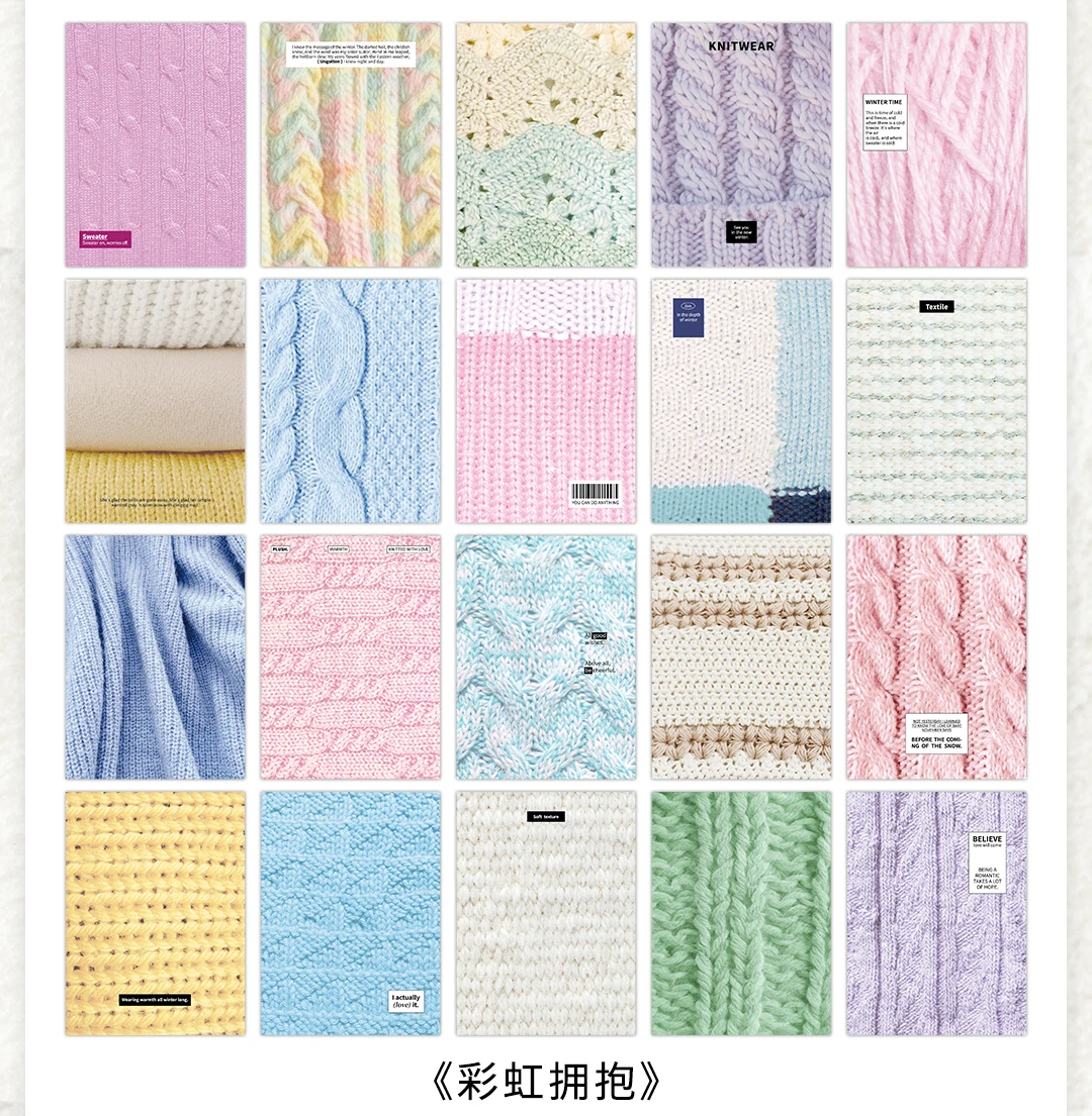JIANQI 40 Stück Vintage Wollstoff Blumenpapier DIY Scrapbooking Collage Schreibwaren Dekor Tagebuch Bastelmaterial Set – Detail 18