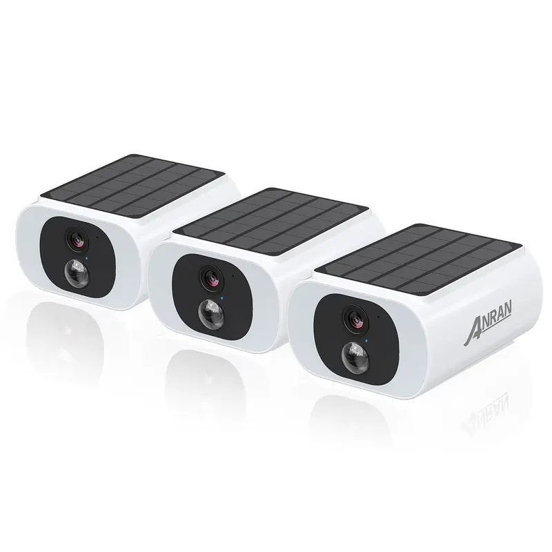 ANRAN 2/3/4 PCS Outdoor Wireless WIFI Camera 2.4G 3MP Battery Solar Security Camera Floodlight Color Night Vision Local Alarm - Image 8