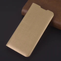 Leather Flip Case with Card Holder - Elegant and Durable Phone Cover for Y9 2019 (Gold)