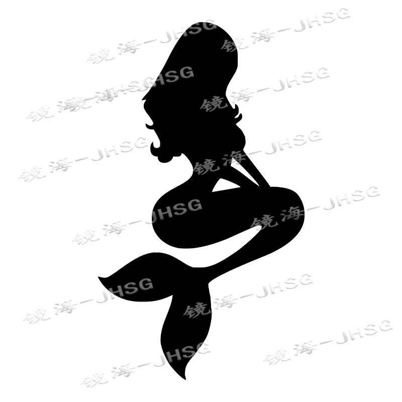 Mermaid Stickers, Automotive Vinyl Die-cut Stickers, Waterproof Decorations, Automotive Exterior Decorative Accessories