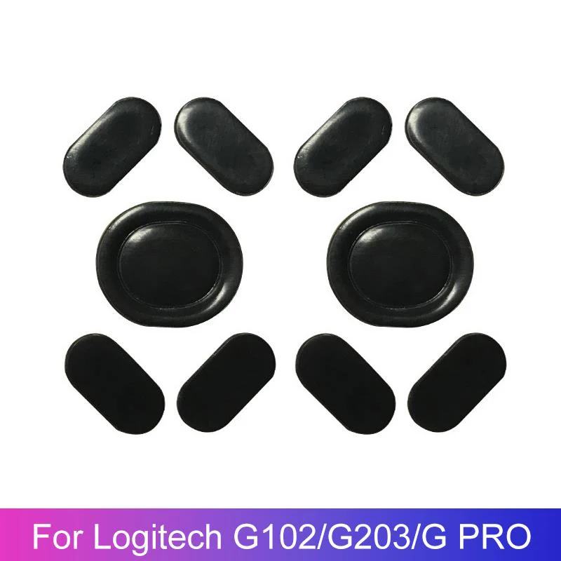 Mouse Skates Mouse Feet Pads For Logitech G102/G203 Wireless Mouse Anti Skid Sticker Replacement Connector 1/2/3set 0.6mm Thickness
