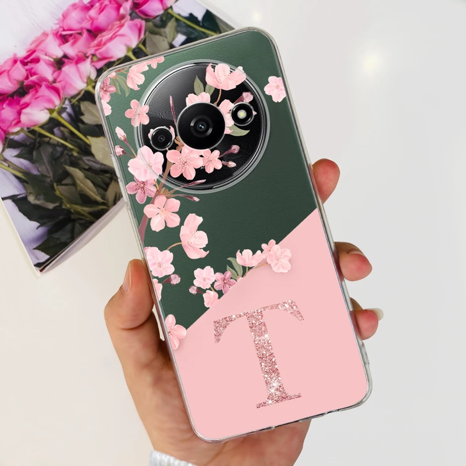 Stylish Clear Silicone Soft TPU Phone Case with Letter Design - 2024 Edition