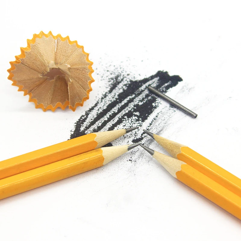 Pencils With Eraser Top 2 HB Drawing And Sketching Yellow Wood-Cased For Office School Supplies 50/100/150pcs eraser pencil,writing stationery,drawing pencils