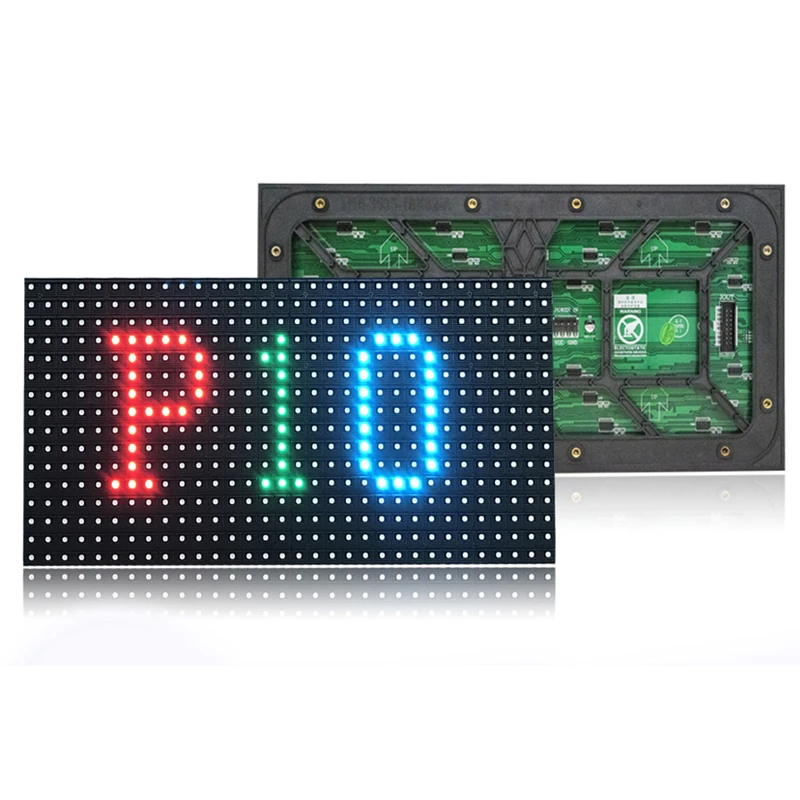 P10 Outdoor LED Display Screen Module 320x160mm 32x16dots SMD Full Color RGB LED Matrix Panel 1/4S scan p2 5 indoor full color led display panel 320x160mm flexible module led matrix rgb panel 128x64 1 32 scan hub75e port