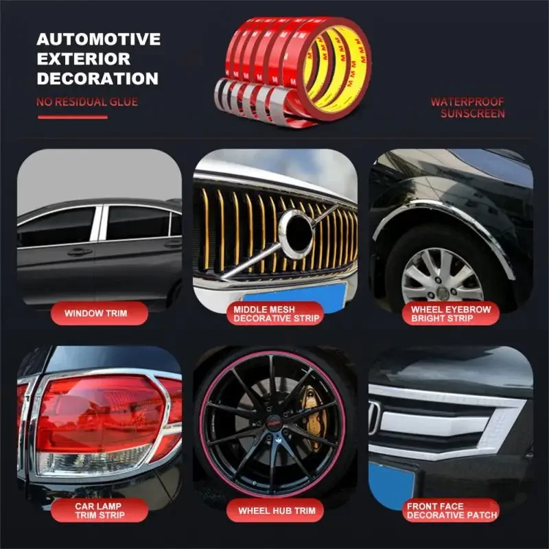Double Sided Tape 3M Strong Permanent Double Sided Tape Acrylic Foam For Mounting Fixing Pad Car Waterproof High Temperature