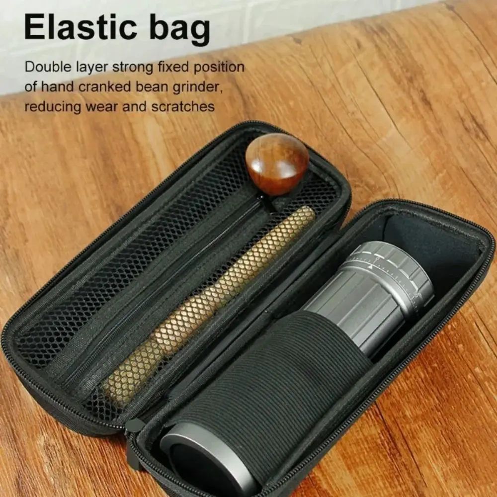 Waterproof Coffee Grinder Storage Bag Mesh/Elastic Bag Portable Espresso Machine Protective Sleeve Top Handle Wear Resistant