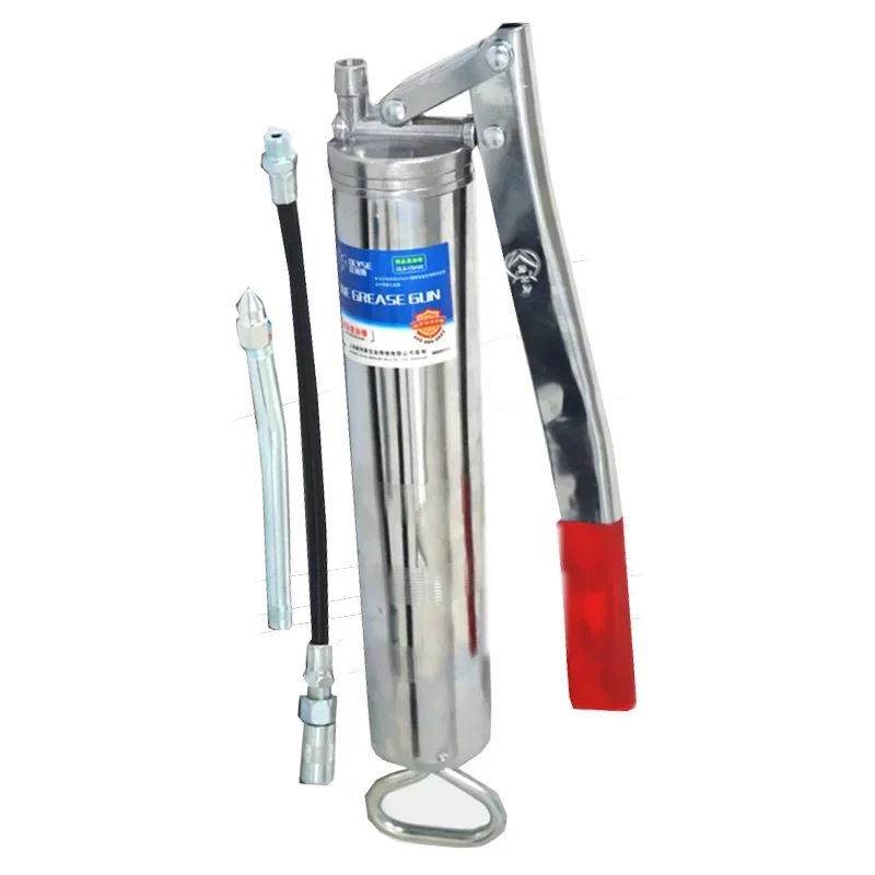 Agricultural Machinery Maintenance And Repair Tools 400CC Grease Gun Manual Grease Gun Oiling Tool Strong Alloy Steel relife rt 11e rt 15e precision titanium alloy anti static ceramic tweezers strong and sturdy for mobile phone maintenance