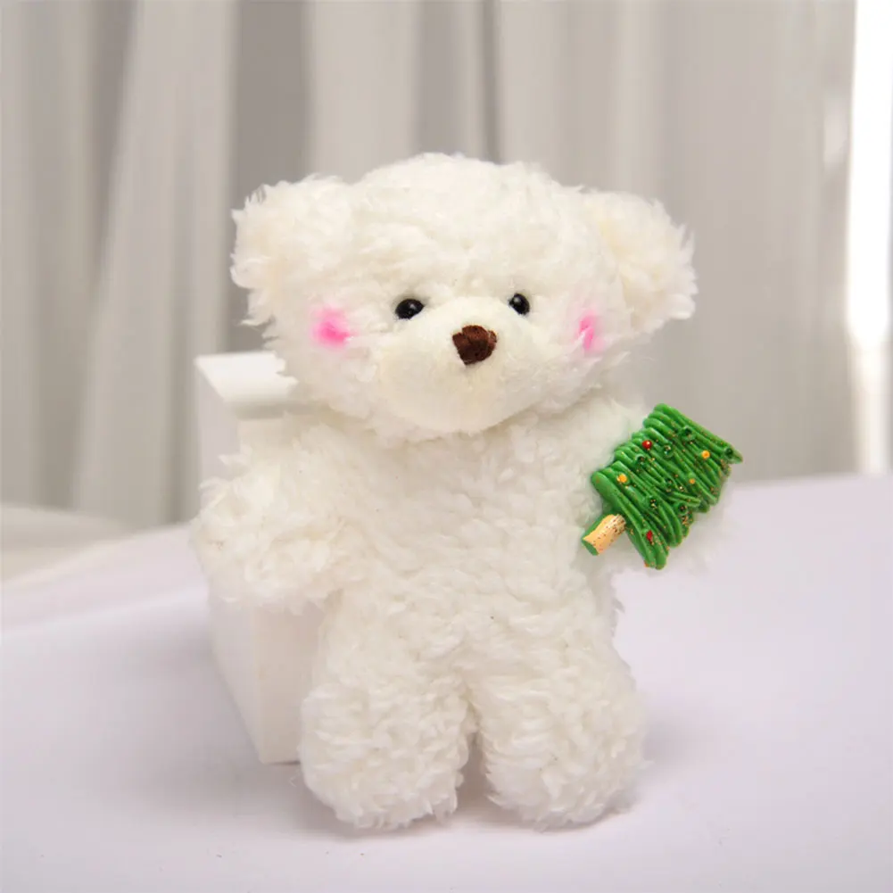 Plush Keychain Key Chain 12cm Cute Bear Plush Keyring Pendant Soft Stuffed Plush Keychain Toy Backpack Pendant Birthday Gifts For Children