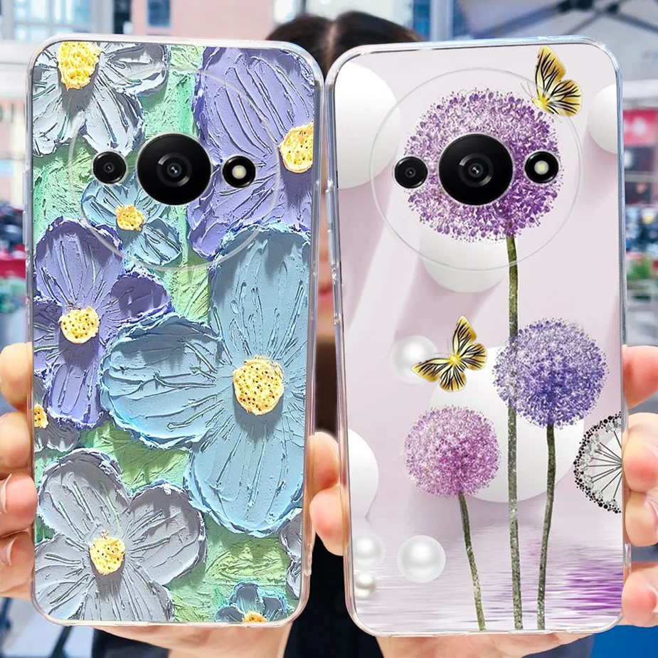 Stylish Painted Soft Silicone Phone Protective Case