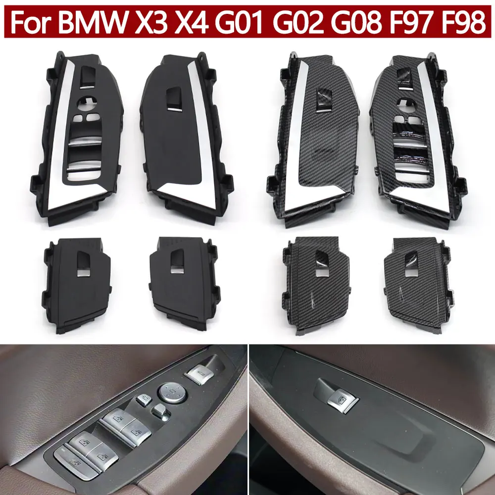 BMW X3 X4 G01 G02 G08 F97 F98 2018-2021용 자동차 내부 도어 윈..