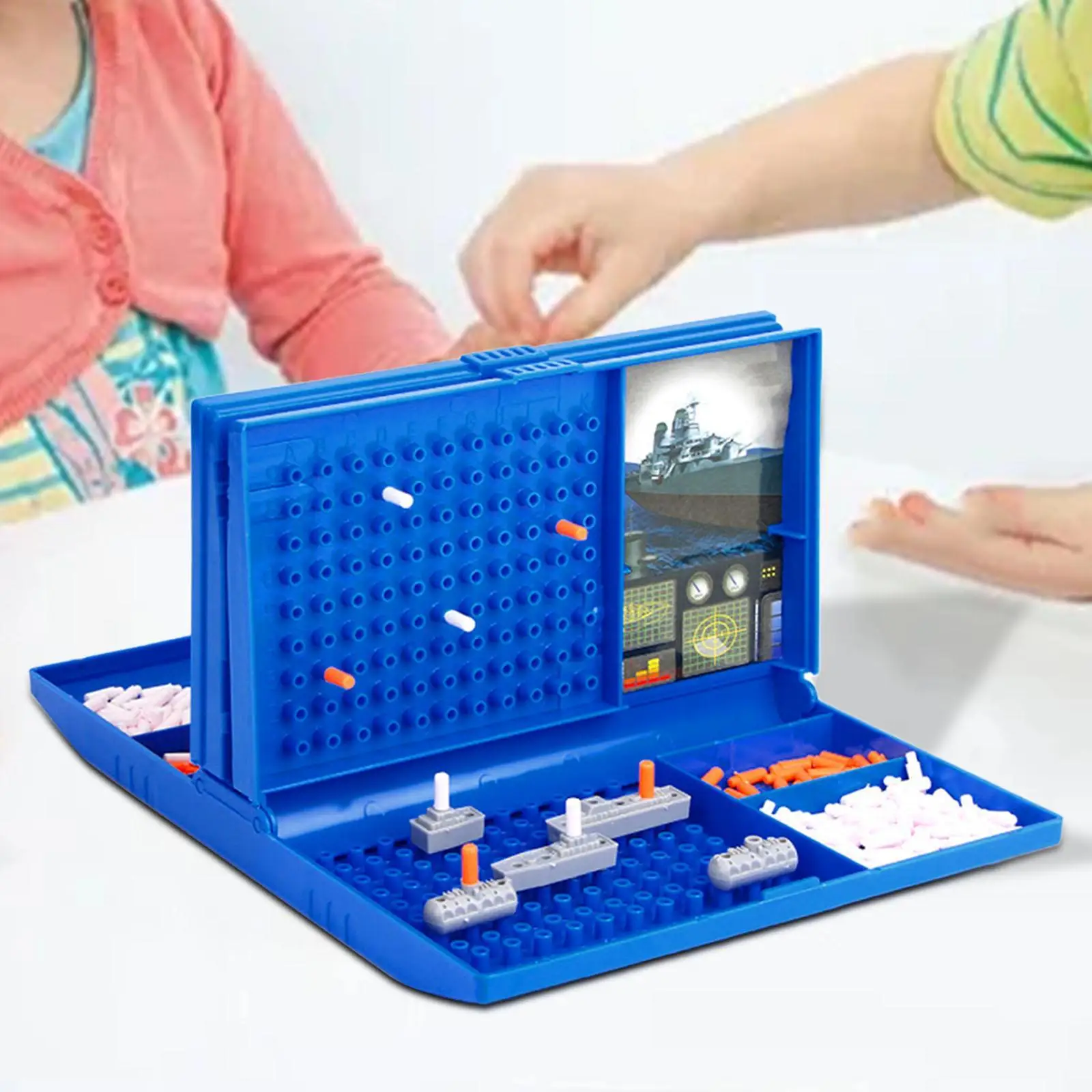 Sea Fight Game Supplies Early Learning Educational Toy 2 Player Strategy Board Game for Travel Children Family Boys Girls