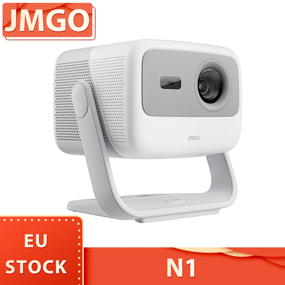 Proiettore Laser Triplo Jmgo N1 1080P, Regolazione Cardanica Flessibile, Decodifica 4K Supportata, 800 Lumen Cvia, Altoparlanti Dynaudio 2X5W