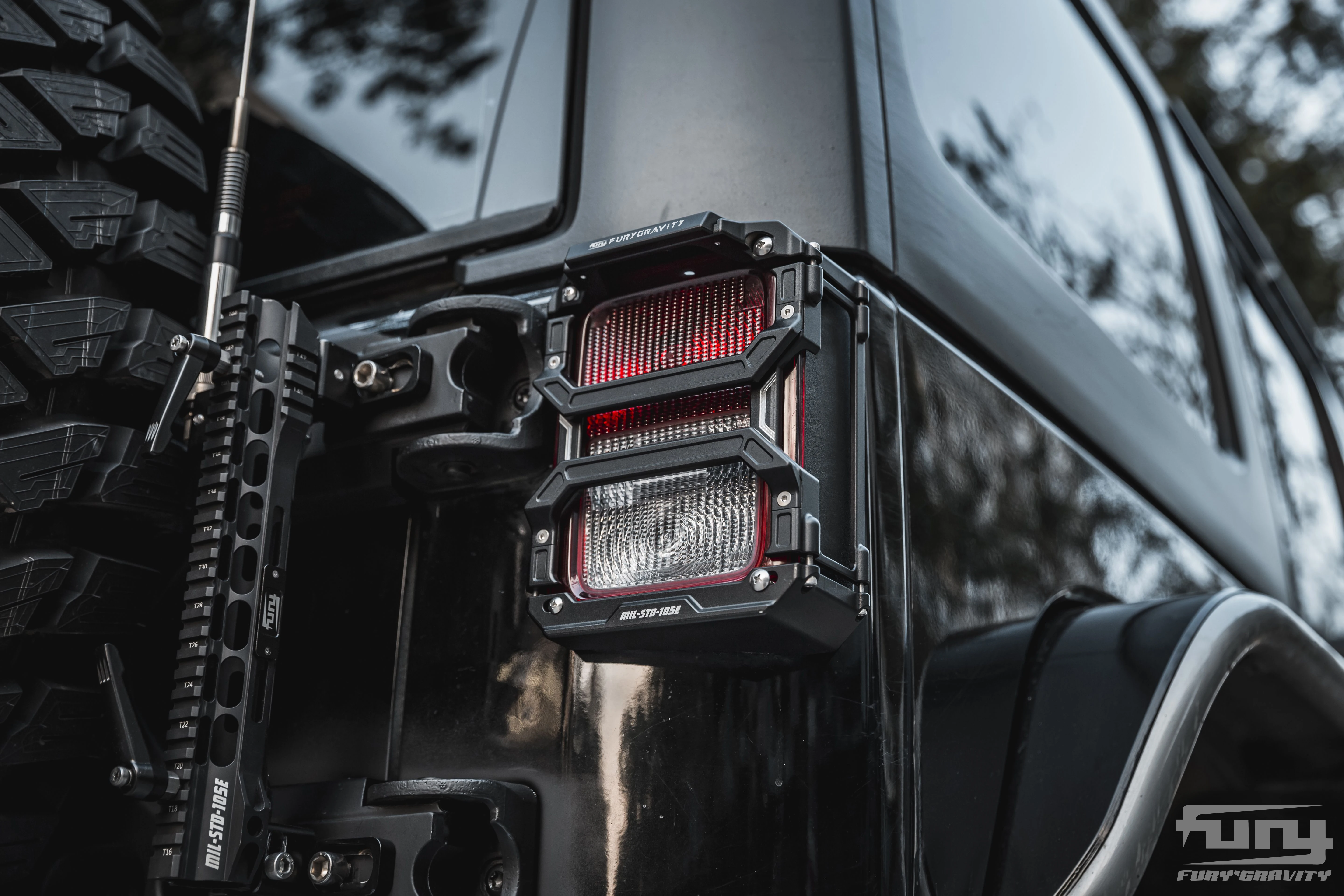 Fury 2007- accessories parts CNC process Aluminum Alloy TAILLIGHT COVER for Jeep wrangler JK custom
